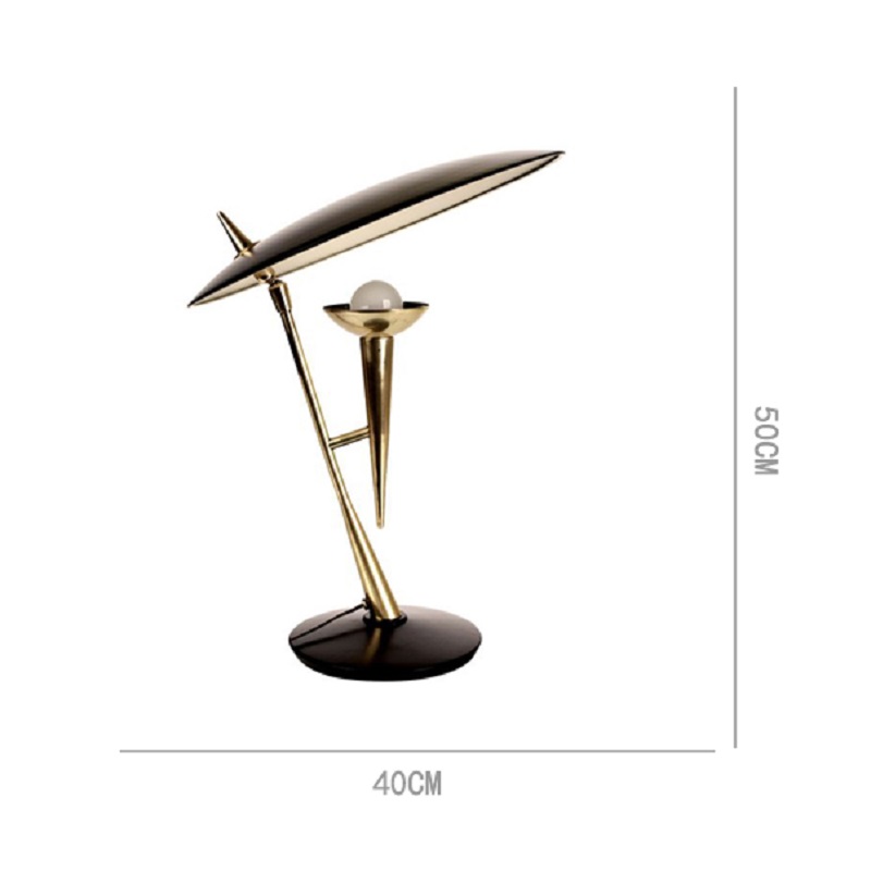 Настольная лампа Stilnovo Desk / Table Lamp Brass Gold Black фото #num#