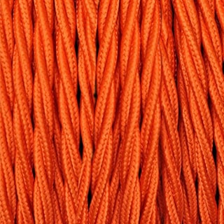 Оранжевый зиг-заг текстильный провод фото #num#