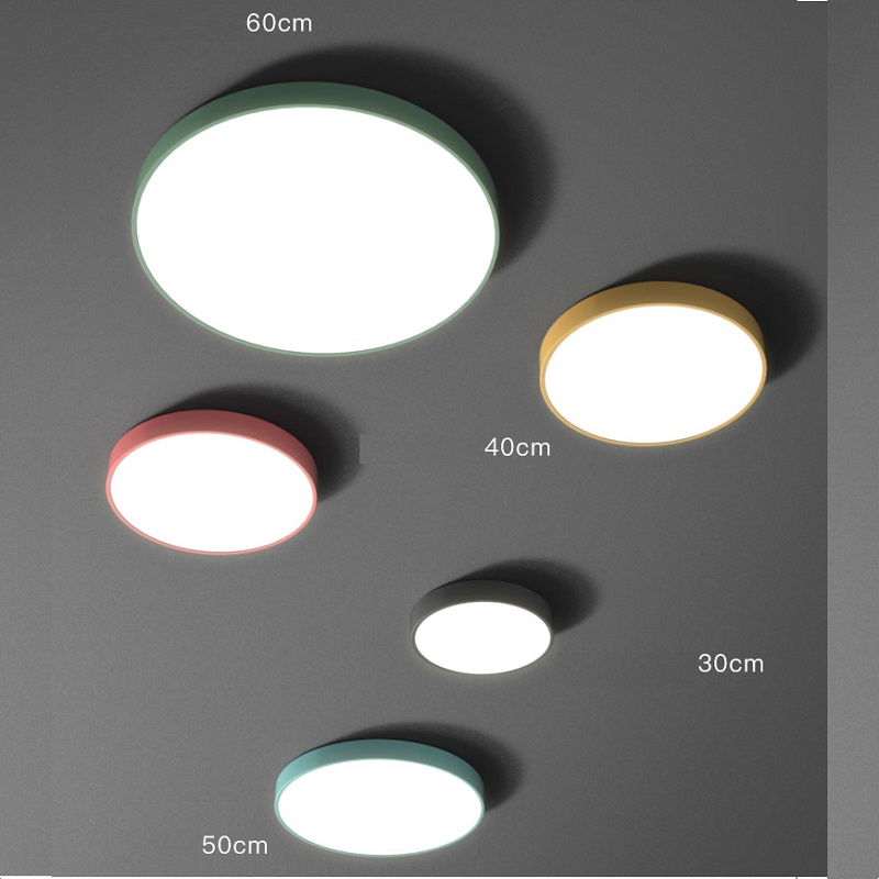 Цветной круглый плоский светодиодный светильник DISC COLOR фото #num#