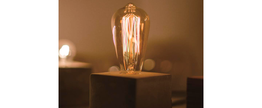 Лампа Эдисона в интерьере
