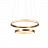 Светодиодная люстра в виде кольца на струнном подвесе NIMBUS 45 см  B фото 6