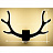 Настенный светильник Креативные оленьи рога-2 B Черный фото 4