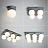 Серия потолочных люстр с матовыми стеклянными плафонами круглой формы BOARD ORB 4 плафона Коричневый фото 3