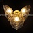 Серия настенных светильников с абажуром из круглых стеклянных пластин с ручной росписью RIFFLE WALL фото 4