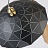 Металлический светильник с геометрическим узором HOOD 50 см  Черный + Золотой фото 4