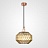 Стеклянный подвесной светильник в стиле модерн Золотой фото 2