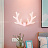 Настенный светильник Креативные оленьи рога Розовый фото 10