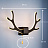 Настенный светильник Креативные оленьи рога-2 B Белый фото 2