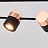 Минималистский реечный светильник в скандинавском стиле FIREFLY L 6 плафонов Черный фото 7