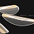 Серия потолочных светодиодных люстр с прозрачными листовидными плафонами с черными и латунными перегородками на лучевом каркасе VISUAL фото 21