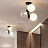 Потолочный светильник с тремя шарообразными плафонами из матового и прозрачного стекла MUSA фото 4