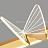 Подвесной светильник с элементами в виде бабочек и стрекоз A 85 см  золотой фото 18