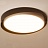 Потолочный светодиодный светильник SHELL 50 см  Черный Холодный свет фото 3
