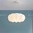 Серия светодиодных люстр c воздушным фигурным плафоном, стилизованным под белое облако ODDLY фото 17
