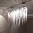 Подвесной светильник TERZANI VOLVER Серебро 160 см  фото 12