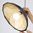 Металлический светильник с геометрическим узором HOOD 40 см  Черный + Белый фото 7