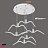 Светильники чайка 6 плафонов  Белый Прямоугольная база фото 6