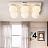 Серия потолочных люстр с матовыми стеклянными плафонами круглой формы BOARD ORB 4 плафона Серый фото 12