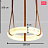 Подвесной светильник-круг Marble Belts 30 см  фото 6