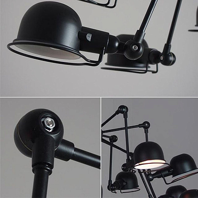 Industrial Simple Cap Chandelier фото 9