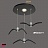 Светильники чайка 6 плафонов Черный Прямоугольная база фото 13