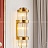 Настенный светодиодный светильник с цилиндрическим плафоном из тонких кристальных трубочек на каркасе из металлических колец JANNET фото 4