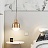 Подвесной латунный светильник в скандинавском стиле фото 3
