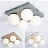Серия потолочных люстр с матовыми стеклянными плафонами круглой формы BOARD ORB 1 плафон Белый фото 5