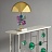 Настольная лампа Globo Table Lamp designed by Jonathan Adler МНОГОЦВЕТНЫЙ фото 8