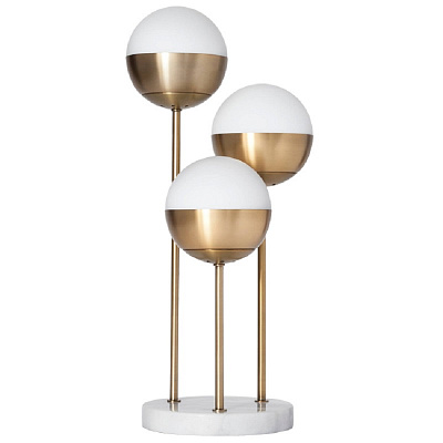 Geneva Glass Table Lamp Triple Globe  фото 1