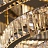 Трехъярусная потолочная люстра с плафоном из стеклянных подвесок и декором из глазурованной эмали LORENSA фото 4