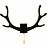 Настенный светильник Креативные оленьи рога-2 A Черный фото 19